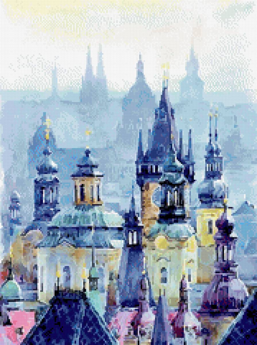 Прага - до 240 крестиков, прага - предпросмотр