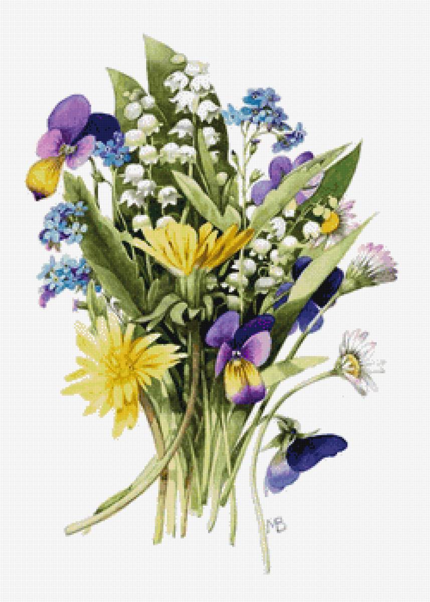 Весенний букетик - весна, букет, цветы - предпросмотр