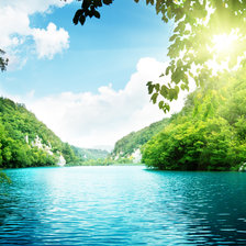 Схема вышивки «Озеро»