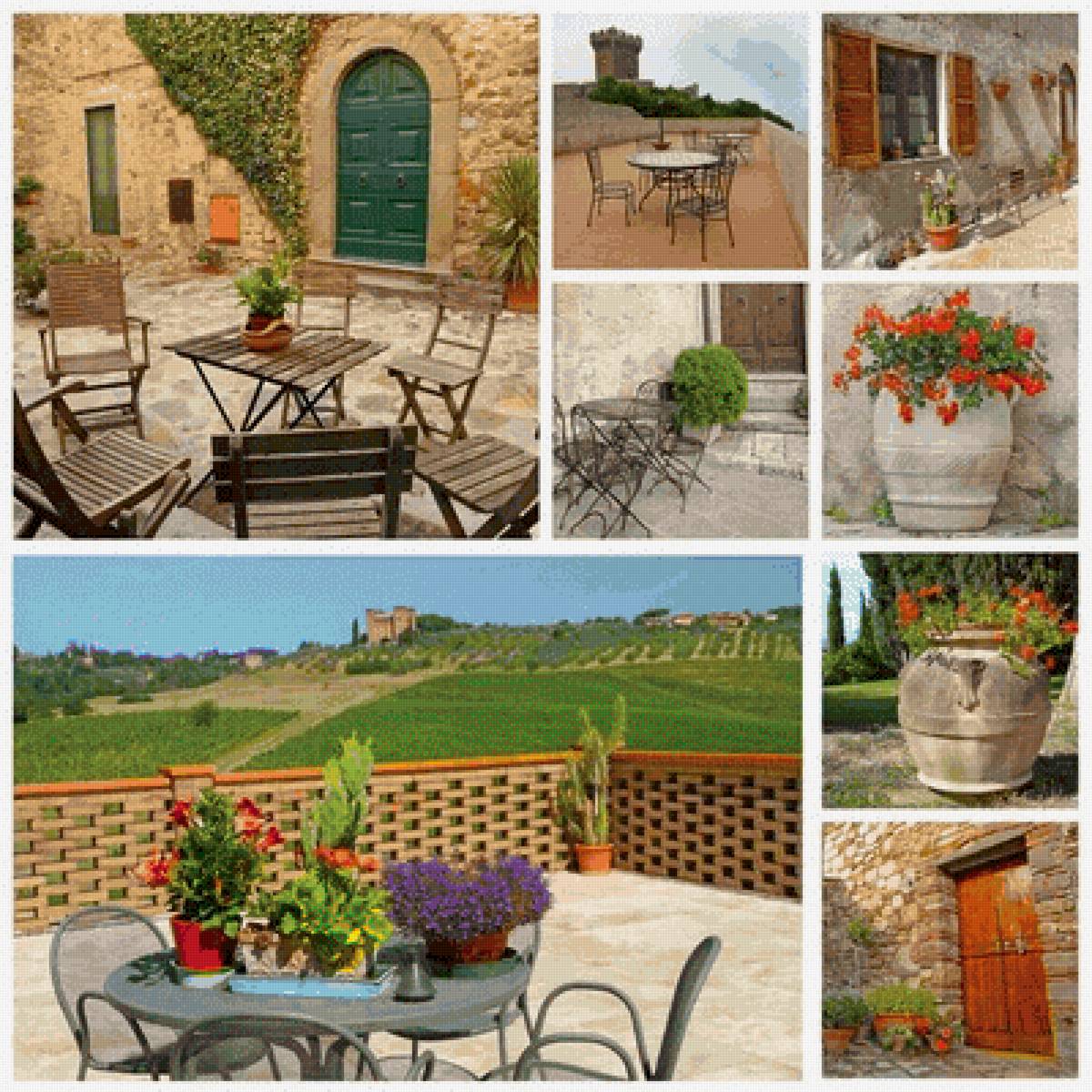 Внутренний дворик - дворик, город, улица - предпросмотр