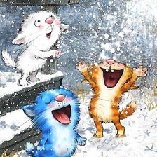 Схема вышивки «радость котят»