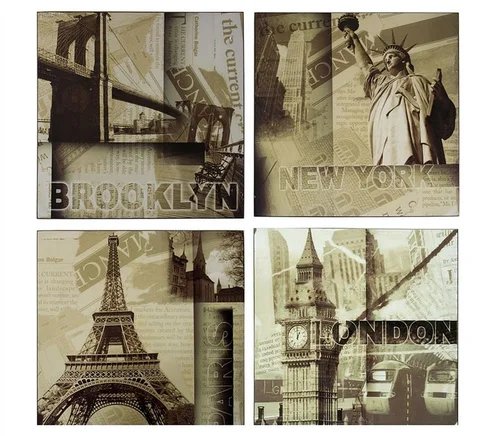 Лондон-Париж - города, подушка, наволочка - оригинал