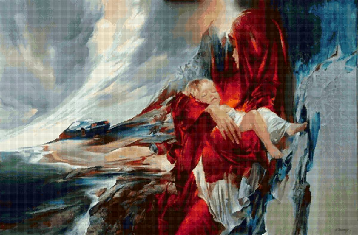 Мадонна - картина, реализм, иван, фантастика, художник, славинский - предпросмотр