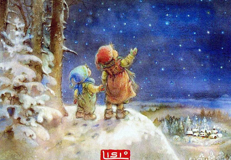 Мечты на будущее - зима, снег, дети - оригинал