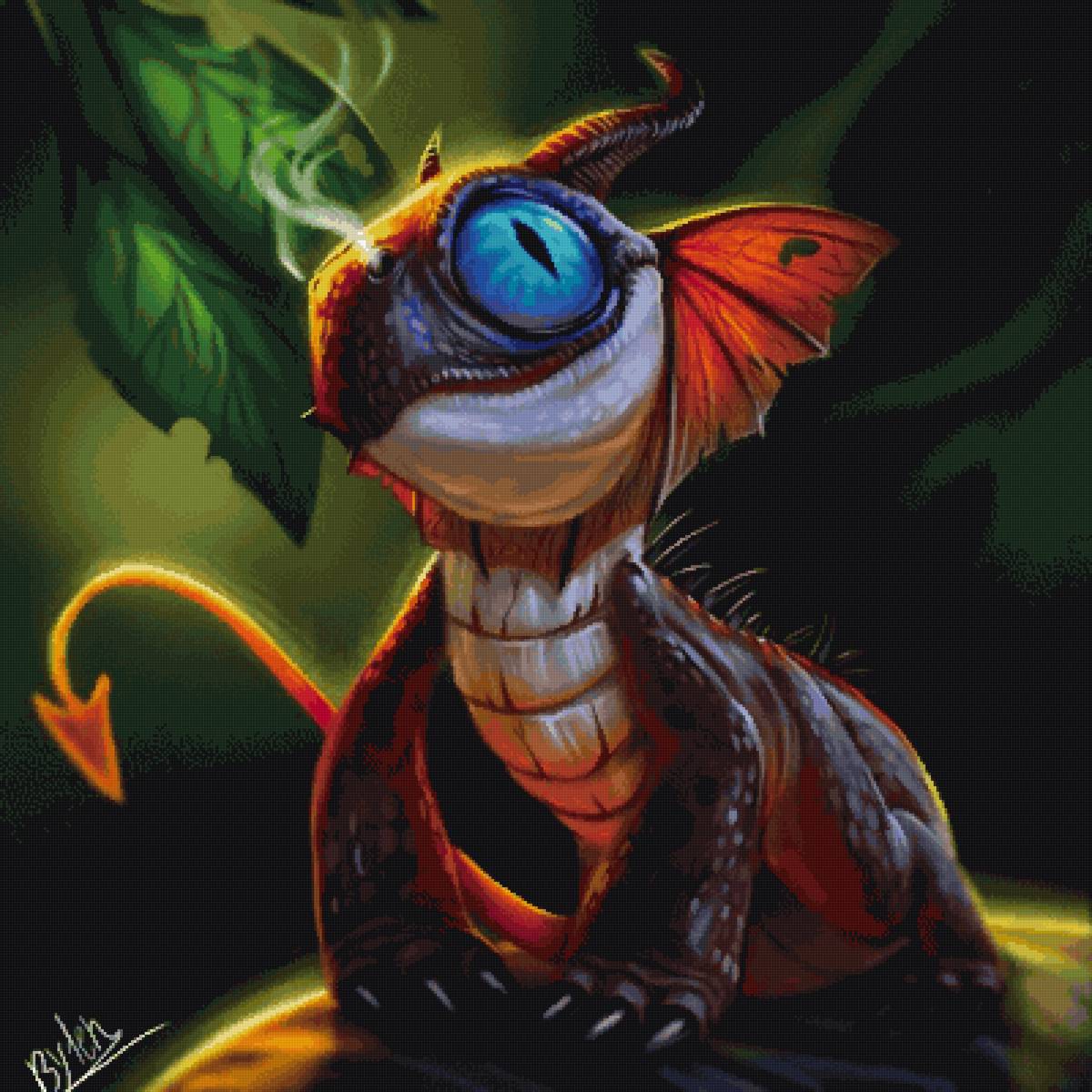 Дракончик - сказка, дракон, фэнтези - предпросмотр