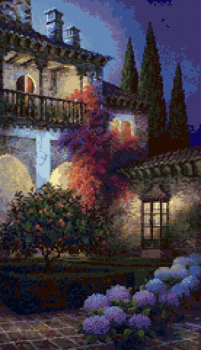 Jardin Nazari Луис Ромеро - картина испания андалусия - предпросмотр