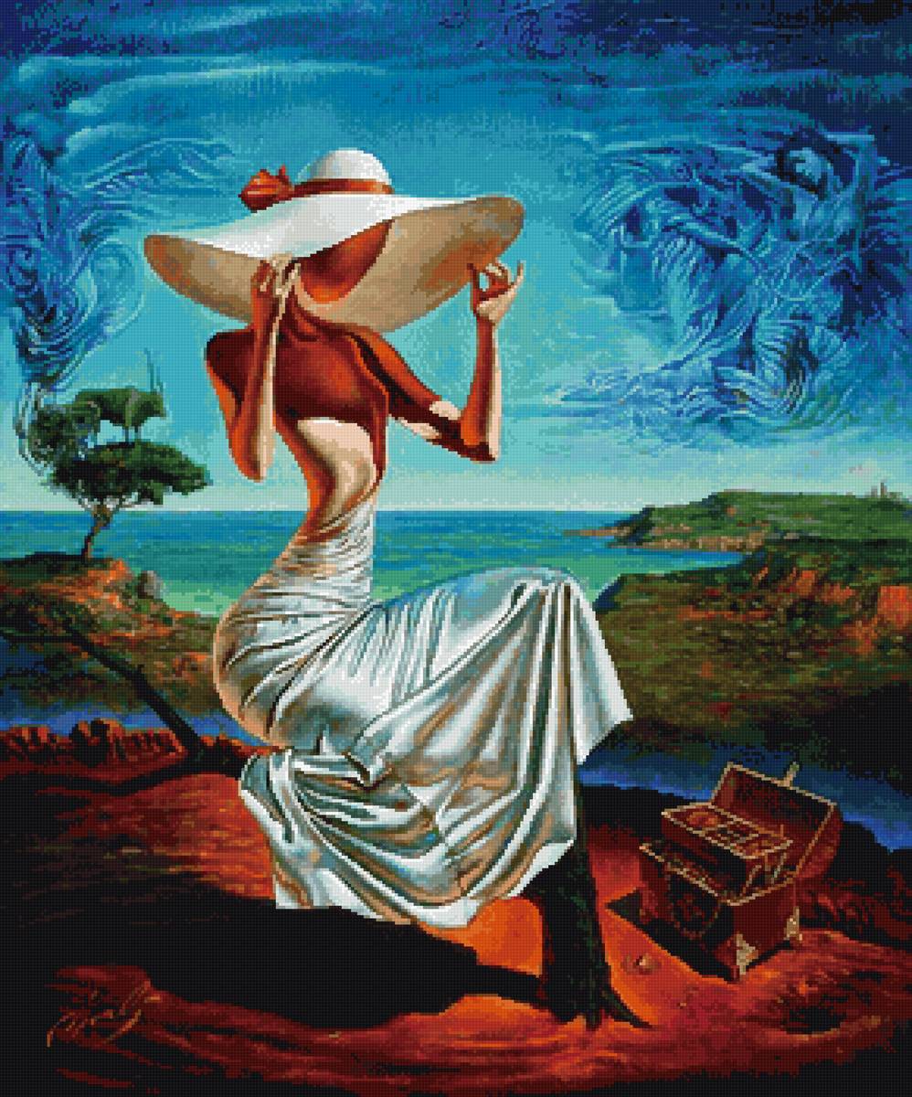 Балерина - картина, балерина, сюрреализм, хохлачев - предпросмотр