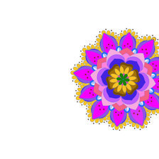 Схема вышивки «mandala preciosos»