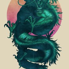 Схема вышивки «Дракон»