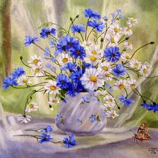 Схема вышивки «полевые цветы»