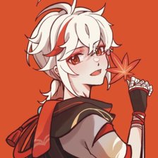 Схема вышивки «Кадзуха, Genshin Impact»