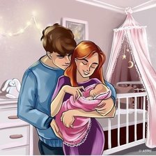 Схема вышивки «Дети»