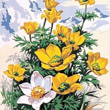 Схема вышивки «цветы»