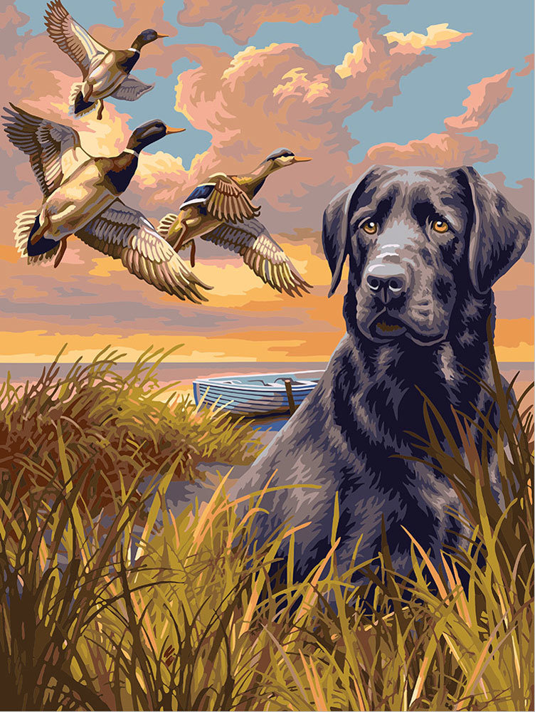Охота на уток - утки, охота, лабрадор - оригинал