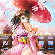 Схема вышивки «Девушка»