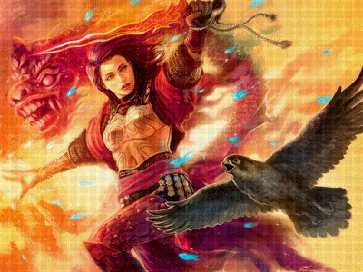 Девушка - иллюстрация, сказка, фэнтези - предпросмотр