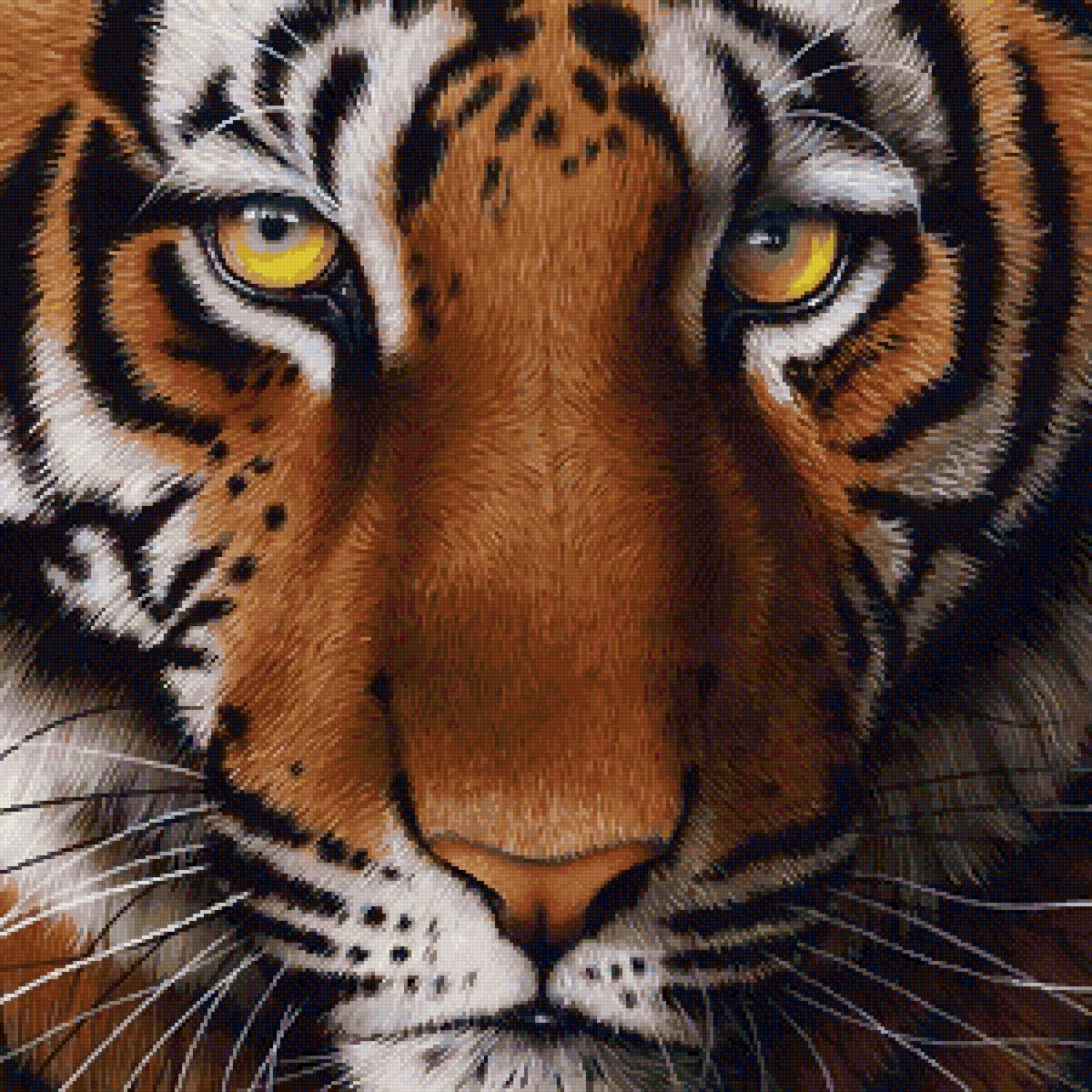 подушка Тигр - подушка, тигр, животные, дикие хищные кошки - предпросмотр
