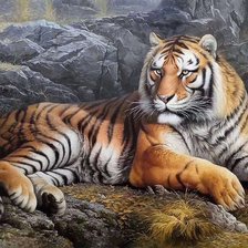 Оригинал схемы вышивки «Тигр» (№2498700)