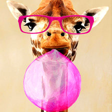 Схема вышивки «милый жираф»