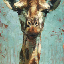 Схема вышивки «арт жираф»