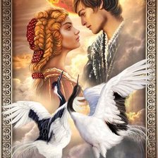 Схема вышивки «влюбленные»