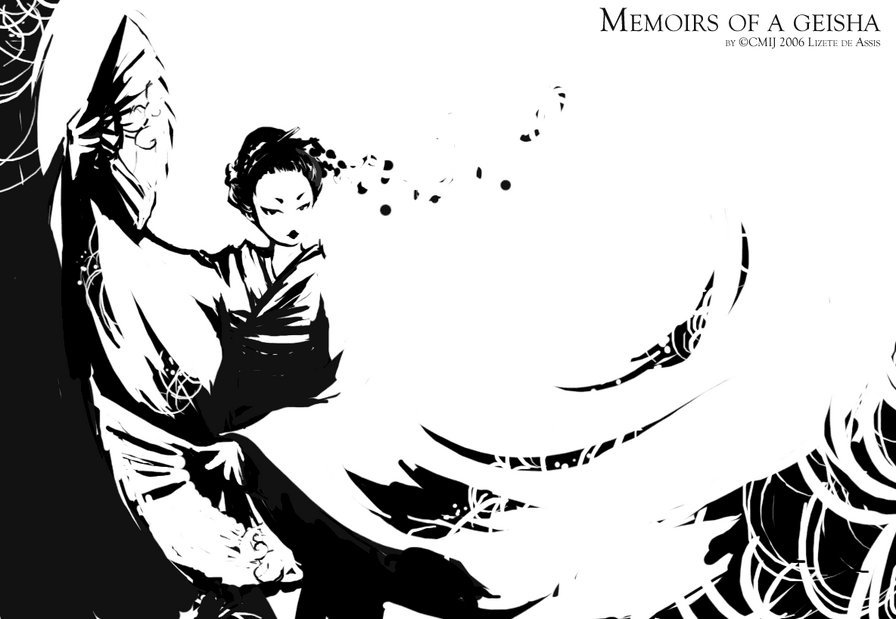 geisha monocolor - oriental - оригинал