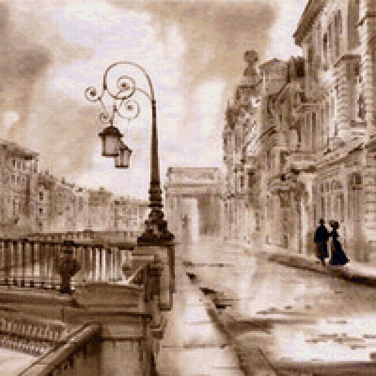 петербург.дождь.осень. - осень - оригинал