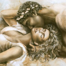 Схема вышивки «The lovers»