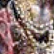 Предпросмотр схемы вышивки «Врубель Девочка на фоне персидского ковра» (№2499697)