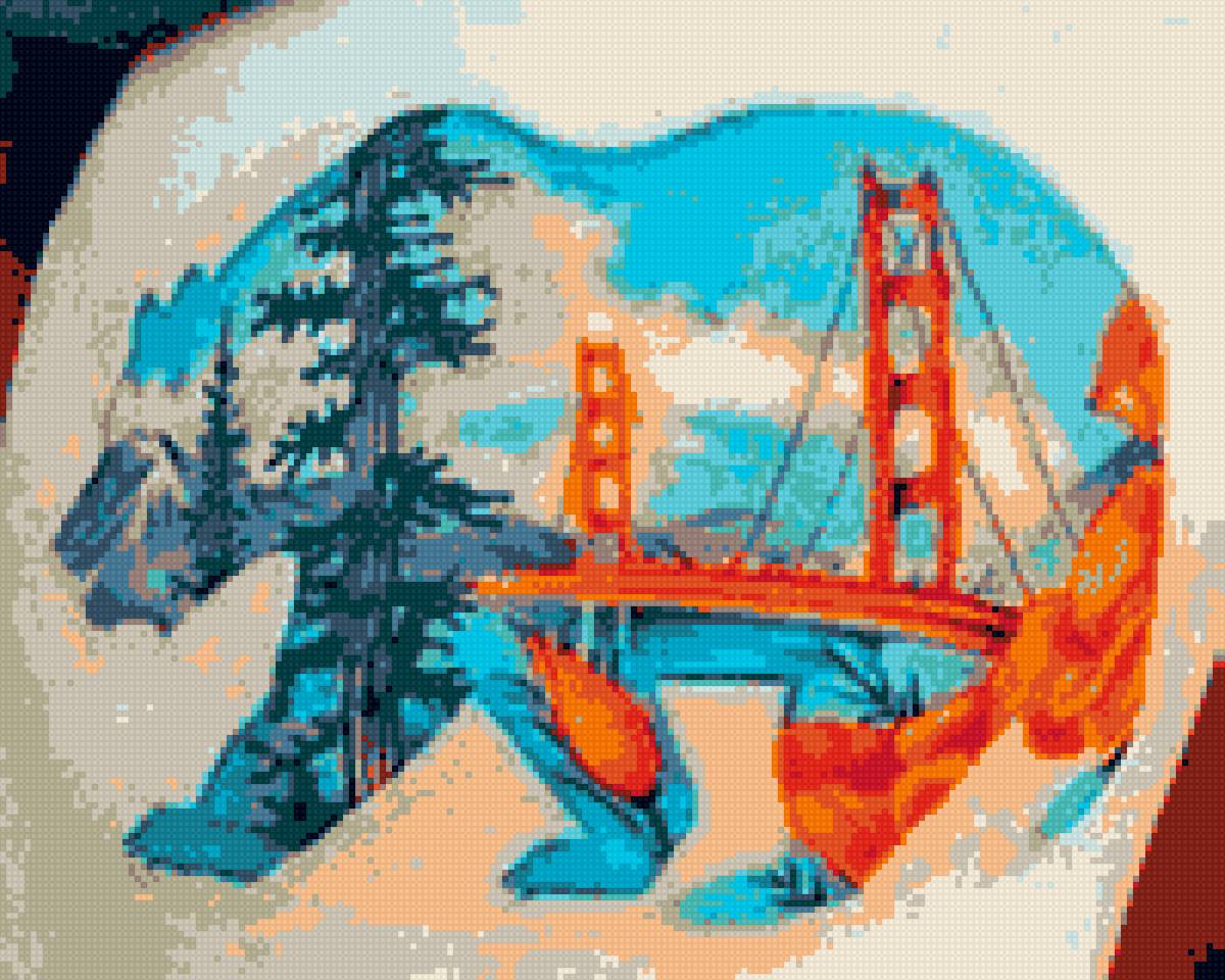 татуировка - медведь, тату, франциско, сан - предпросмотр