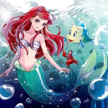 Схема вышивки «Русалочка»