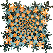 Схема вышивки «Загадки Эшера»