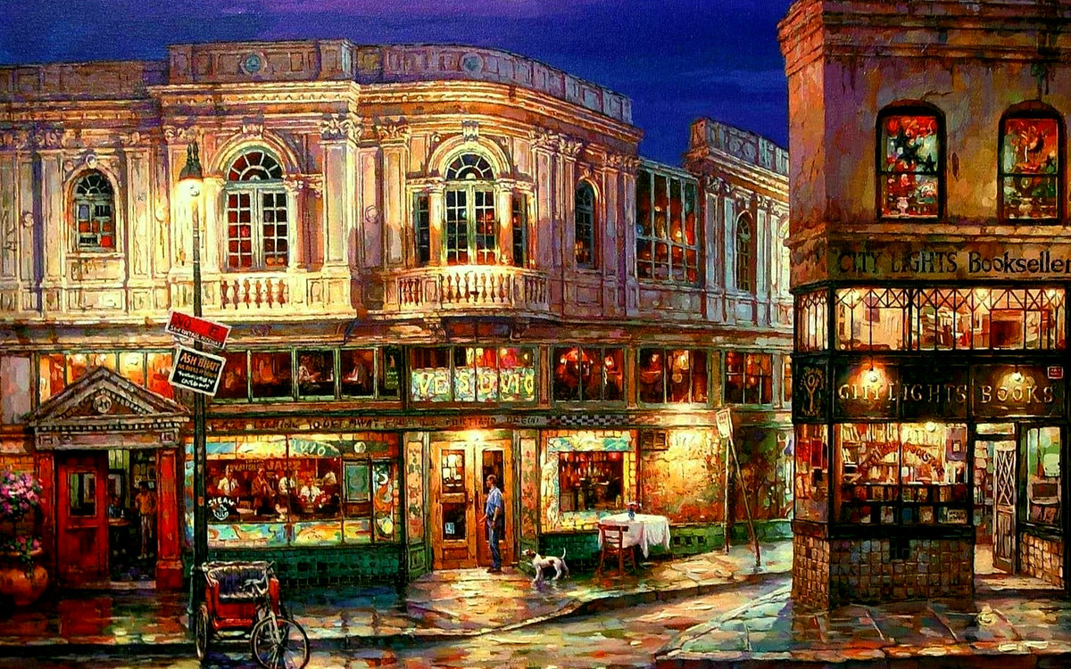 вечерний город - оригинал