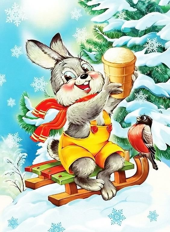 Новогодний кролик - оригинал