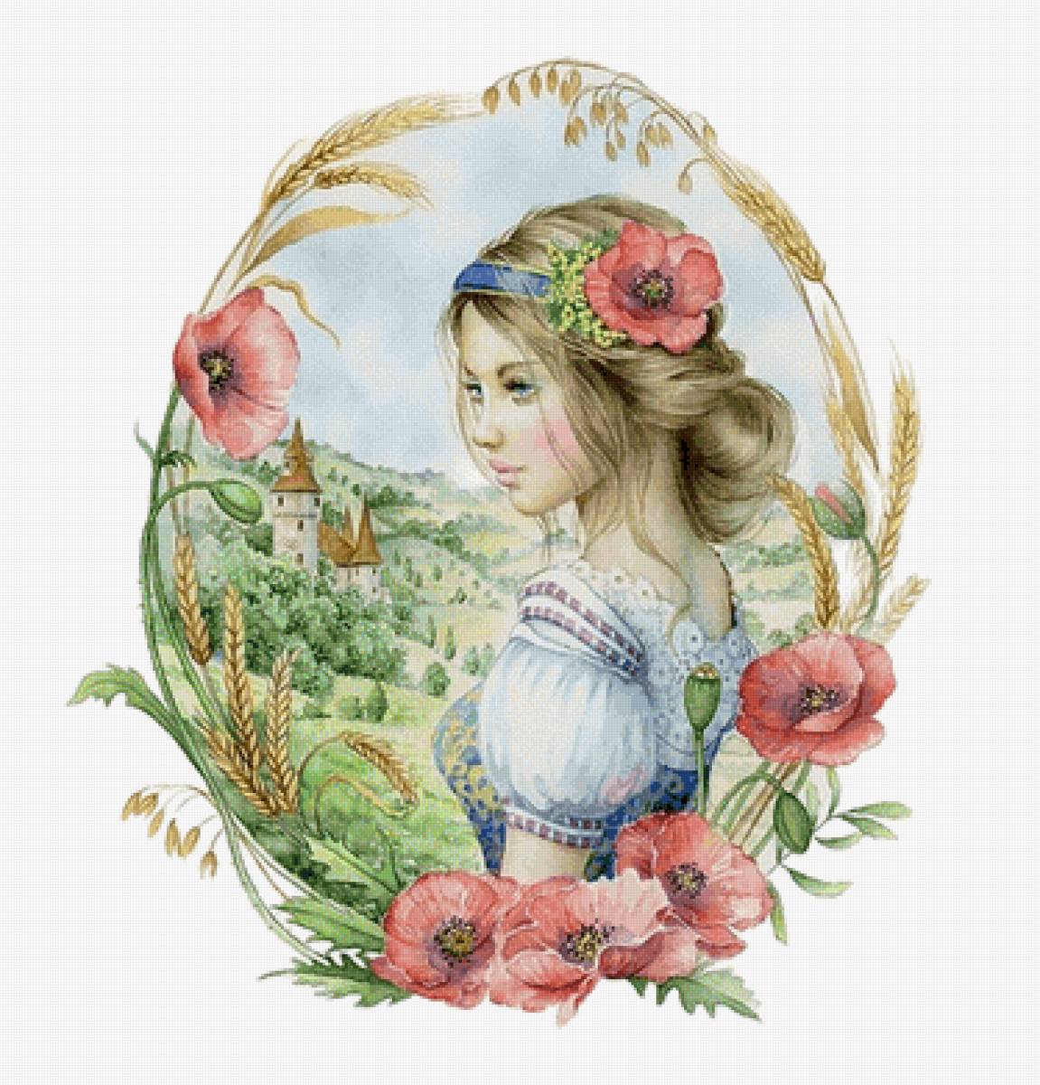 the peasantwoman - damas y flores - предпросмотр