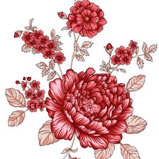 Схема вышивки «Цветы»