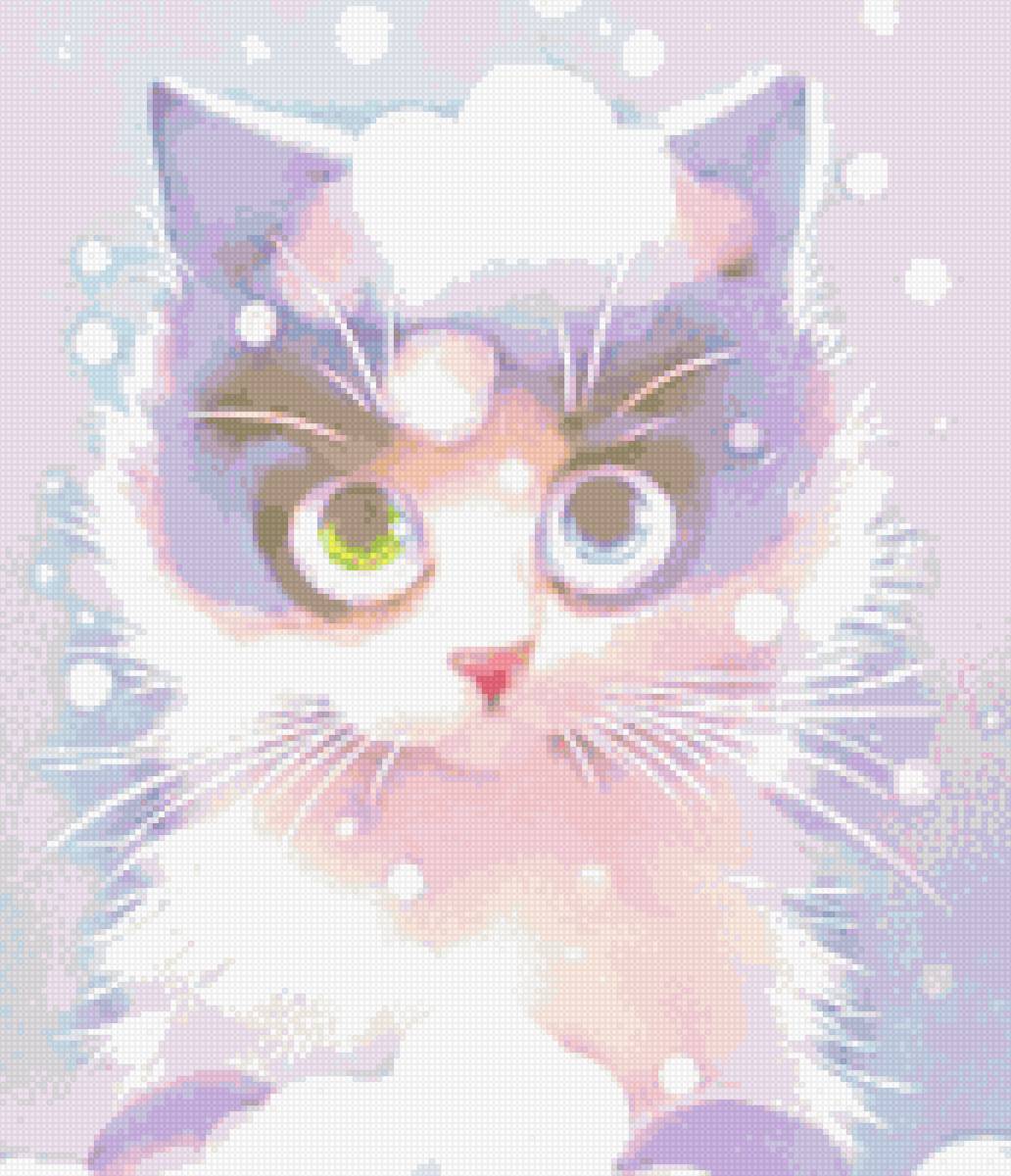 Котенок на снегу - котенок, снег - предпросмотр