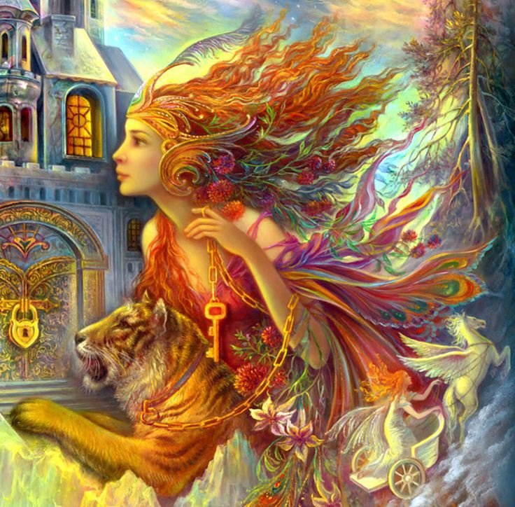 девушка с тигром - оригинал