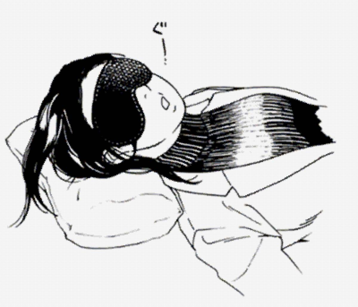 монохром сон учителя - манга, учитель, повязка, сон - предпросмотр