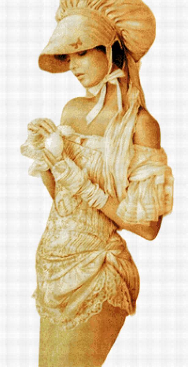 The cook woman - damas y flores - предпросмотр