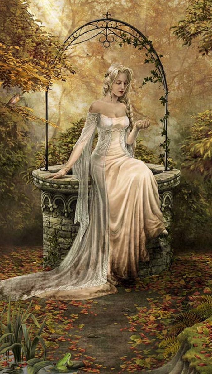 Lady in the well (full) - damas y flores - оригинал