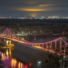 Схема вышивки «Пешеходный мост»