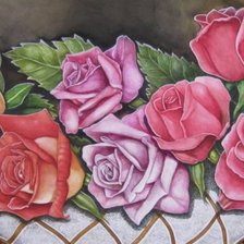 Схема вышивки «Розы»