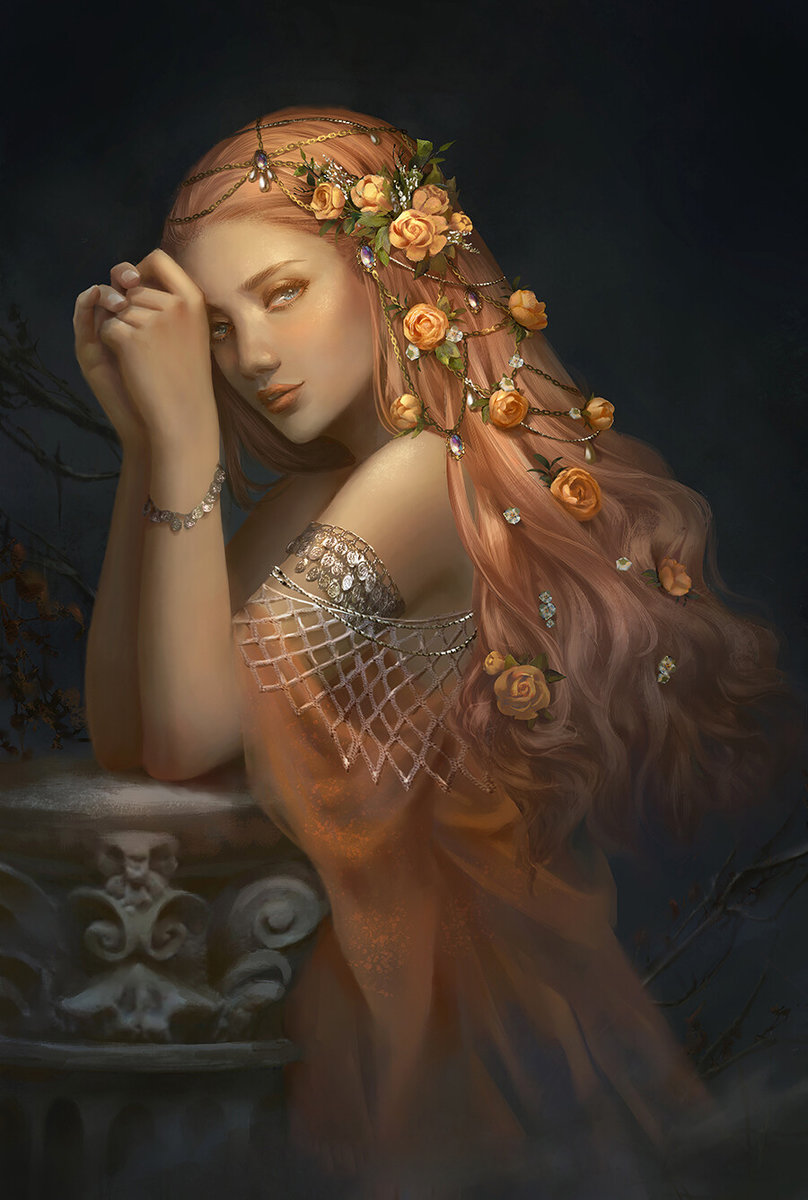 Deliah - damas y flores - оригинал