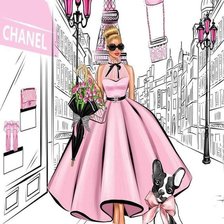 Схема вышивки «moda»