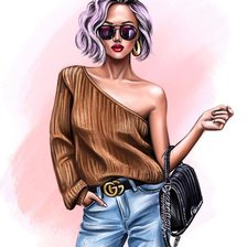 Схема вышивки «moda»