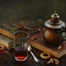 Схема вышивки «Чай с сушками»