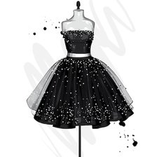 Схема вышивки «moda»