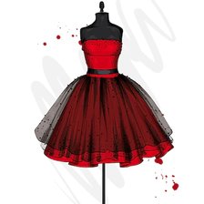 Схема вышивки «moda»