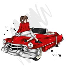 Схема вышивки «moda»